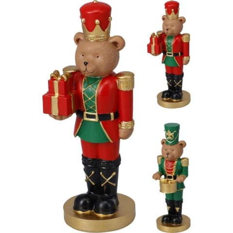ORSO SOLDATINO NATALIZIO H.18 2 ASSORTITI